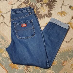 DICKIES Logo 5-Pocket blue womens Work Jeans 7/28